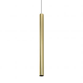 Pendule, Lustre suspendate - Pendul minimalist LOOK SP1 ROUND D60 H1000 OTTONE