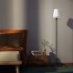 Lampadare - Lampa de podea design italian din alama si sticla Talis