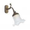 Aplica de perete stil clasic italian din alama si sticla Bell