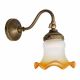 Aplica de perete stil clasic italian din alama si sticla Bell