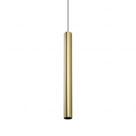 Pendule, Lustre suspendate - Pendul minimalist LOOK SP1 ROUND D60 H700 OTTONE
