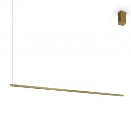 Pendule, Lustre suspendate - Lustra LED suspendata minimalista ESSENCE SP SQUARE OTTONE 3000K