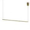 Lustra LED suspendata minimalista ESSENCE SP SQUARE OTTONE 3000K
