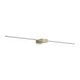 Aplice, corpuri de iluminat pentru pereti - Aplica Led stil minimalist ESSENCE AP SQUARE D115 LUCE DIR. OTTONE 3000K