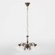 Candelabre, Lustre - Candelabru stil clasic italian din alama si sticla Ricciolo