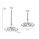 Candelabre, Lustre - Candelabru stil clasic italian din alama si sticla Ricciolo