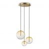 Lustra suspendata design modern EQUINOXE SP3 AMBRA SFUMATO