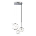 Lustra suspendata design modern EQUINOXE SP3 CROMO