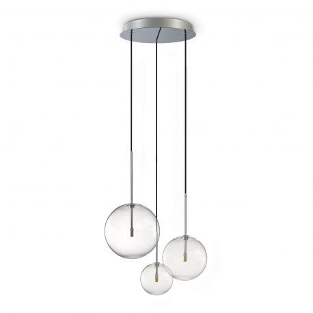 Pendule, Lustre suspendate - Lustra suspendata design modern EQUINOXE SP3 CROMO