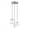 Lustra suspendata design modern EQUINOXE SP3 CROMO