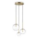 Lustra suspendata design modern EQUINOXE SP3 OTTONE