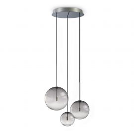 Pendule, Lustre suspendate - Lustra suspendata design modern EQUINOXE SP3 FUME SFUMATO