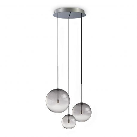 Pendule, Lustre suspendate - Lustra suspendata design modern EQUINOXE SP3 FUME SFUMATO