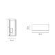 Aplice, corpuri de iluminat pentru pereti - Aplica de perete din alama design modern minimalist Armonia