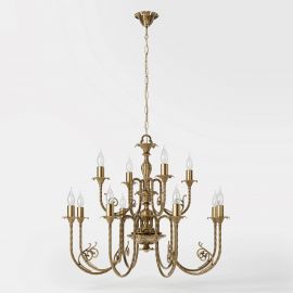 Candelabre, Lustre - Candelabru din alama masiva stilul fastuos Ludovic al XV-lea