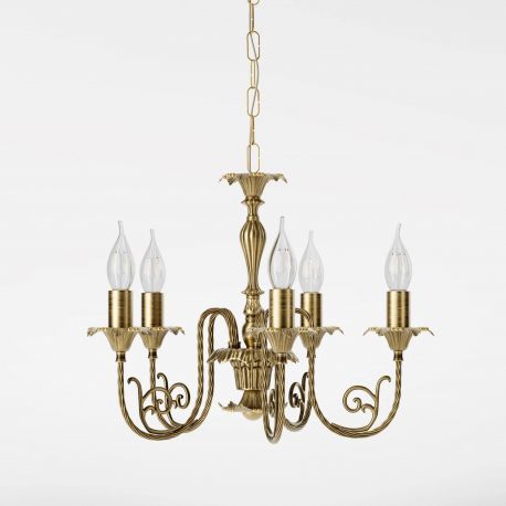 Candelabre, Lustre - Candelabru din alama masiva stilul fastuos Ludovic al XV-lea