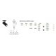 Spoturi tavan fals - Spot LED incastrabil directionabil PLAY FI 13W 4000K BIANCO