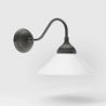 Aplica de perete din alama si sticla design vintage Sofia