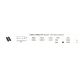 Pendule, Lustre suspendate - Lustra LED suspendata design liniar OFFICE SP WIDE 3000K BIANCO