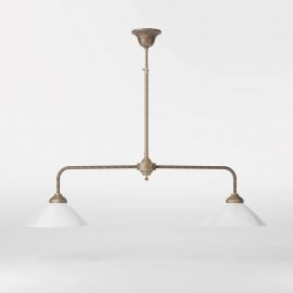 Pendule, Lustre suspendate - Lustra din alama cu inaltime reglabila Sofia 2L