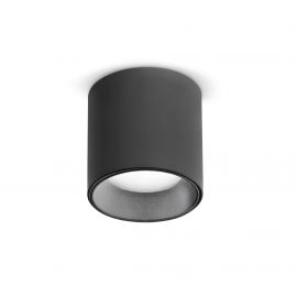 Plafoniere cu spoturi, Spoturi aplicate - Mini Spot LED aplicat NITRO PL D04 ROUND NERO 2700K