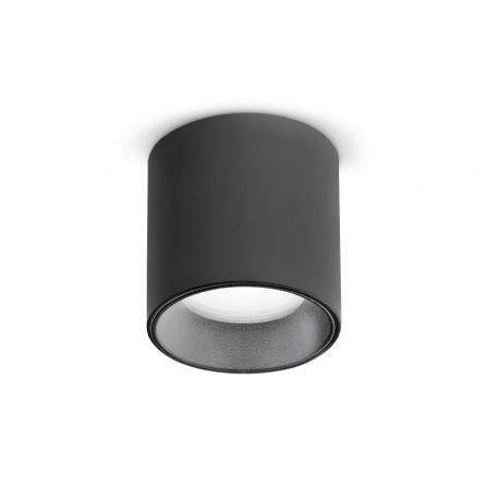 Plafoniere cu spoturi, Spoturi aplicate - Mini Spot LED aplicat NITRO PL D04 ROUND NERO 2700K