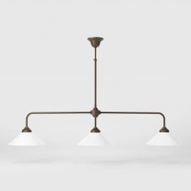 Pendule, Lustre suspendate - Lustra din alama cu inaltime reglabila Sofia 3L