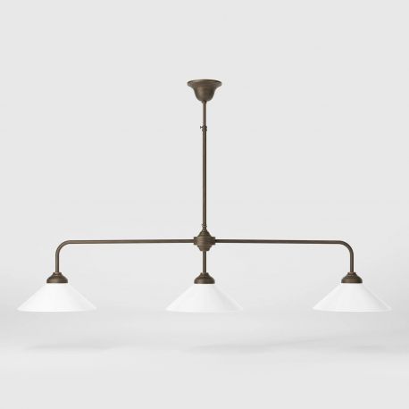 Pendule, Lustre suspendate - Lustra din alama cu inaltime reglabila Sofia 3L