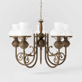 Candelabru din alama stil nautic clasic Mississippi