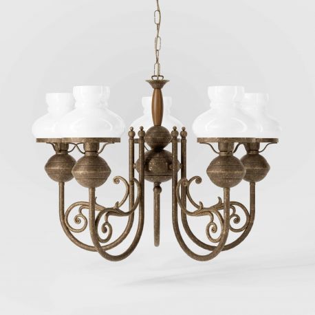 Candelabre, Lustre - Candelabru din alama stil nautic clasic Mississippi