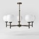 Candelabre, Lustre - Candelabru din alama stil modern Art Deco Spheres