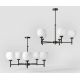 Candelabre, Lustre - Candelabru din alama stil modern Art Deco Spheres