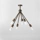 Lustre aplicate - Lustra din alama cu 6 surse de lumina Sputnik