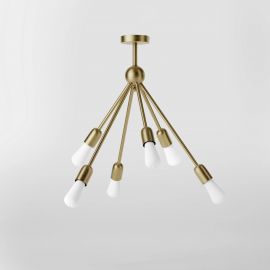 Lustre aplicate - Lustra din alama cu 6 surse de lumina Sputnik