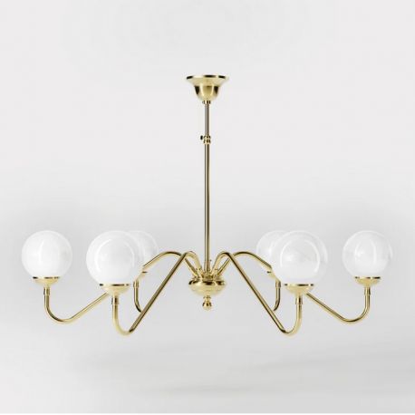 Candelabre, Lustre - Candelabru din alama stil modern Art Deco Incanto