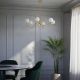 Candelabre, Lustre - Candelabru din alama stil modern Art Deco Incanto