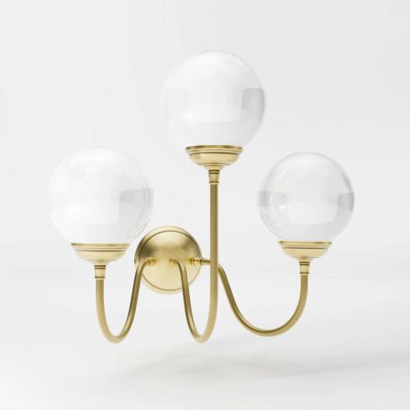Aplice, corpuri de iluminat pentru pereti - Aplica din alama stil modern Art Deco Incanto