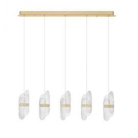 Pendule, Lustre suspendate - Lustra LED suspendata liniara design decorativ LUCIEN 2700K