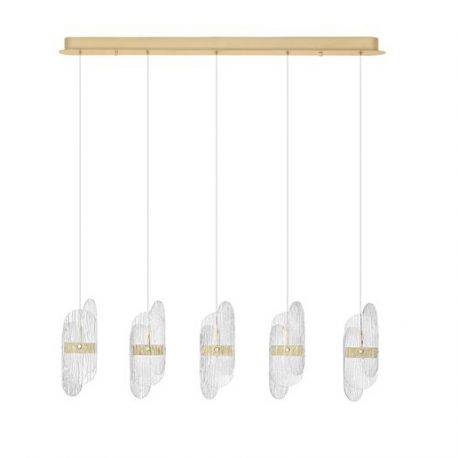 Pendule, Lustre suspendate - Lustra LED suspendata liniara design decorativ LUCIEN 2700K