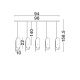 Pendule, Lustre suspendate - Lustra LED suspendata liniara design decorativ LUCIEN 2700K