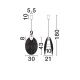 Pendule, Lustre suspendate - Pendul LED design decorativ SHELINA 30