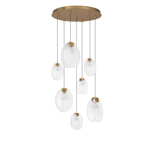 Pendule, Lustre suspendate - Lustra LED suspendata design decorativ SHELINA D-65cm