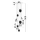 Pendule, Lustre suspendate - Lustra LED suspendata design decorativ SHELINA D-65cm