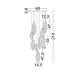 Pendule, Lustre suspendate - Lustra LED suspendata design decorativ SERIQ D-60cm