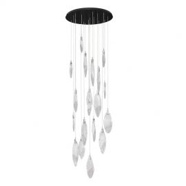 Corpuri de iluminat Lustre pentru casa scarii - Lustra LED XXL suspendata design decorativ SERIQ D-81cm