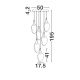 Pendule, Lustre suspendate - Lustra LED suspendata design decorativ BELLINA D-30,5cm