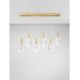Pendule, Lustre suspendate - Lustra LED suspendata design decorativ BELLINA L-110cm
