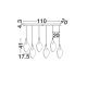 Pendule, Lustre suspendate - Lustra LED suspendata design decorativ BELLINA L-110cm
