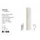Aplice, corpuri de iluminat pentru pereti - Aplica de perete LED design decorativ SHADO L-49cm