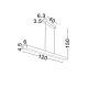 Pendule, Lustre suspendate - Lustra LED suspendata design decorativ VASTER L-120cm